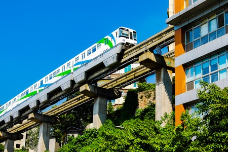 风光-旅行-轨道-李子坝-列车 图片素材