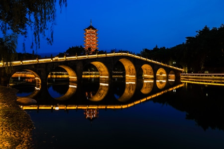 影-公园-夜景-风光-河 图片素材