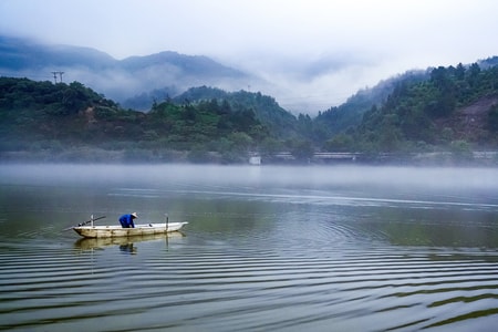 瓯江风光-丽水风光-风景-风光-自然 图片素材