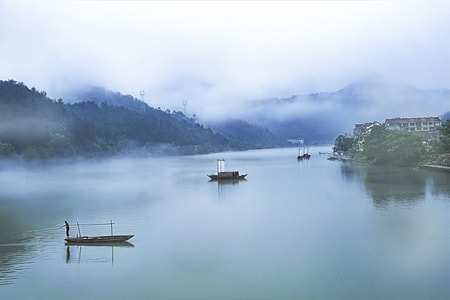 瓯江风光-丽水风光-风景-风光-自然 图片素材