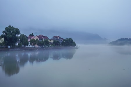 瓯江风光-丽水风光-风景-风光-自然 图片素材