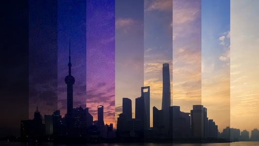 城市-建筑-看你的城市-三件套-上海 图片素材