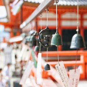 寄托-平安-风铃-城市-日本 图片素材
