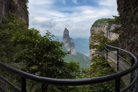 仙居-山-山-山峰-围栏 图片素材