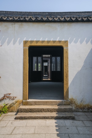 建筑-房屋-石门-门-木门 图片素材