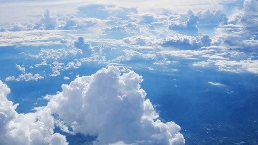 飞机上-云层-风光-风景-云 图片素材