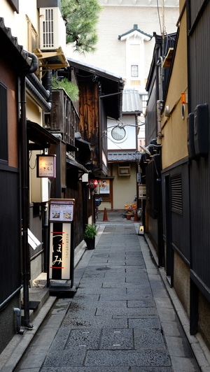 京都-花见小路-日本-小路-小巷 图片素材