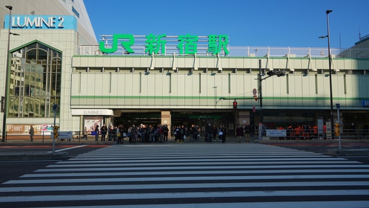 新宿-电车站-70周年风光-70周年摄影大赛-日本 图片素材