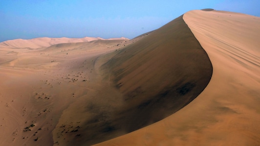 弧线-鸣沙山-月牙泉-沙漠-沙丘 图片素材
