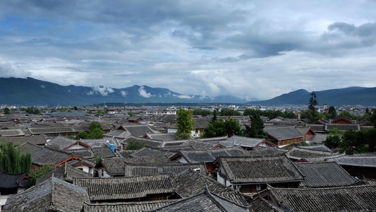 树-云南-丽江-大研古城-古城 图片素材