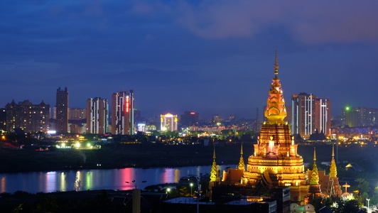 西双版纳-佛塔-云南-佛塔-西双版纳 图片素材