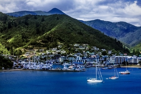 旅拍-看世界-新西兰-尼尔森-海港 图片素材