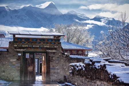 你好2020-旅行-西藏-南迦巴瓦峰-雪景 图片素材