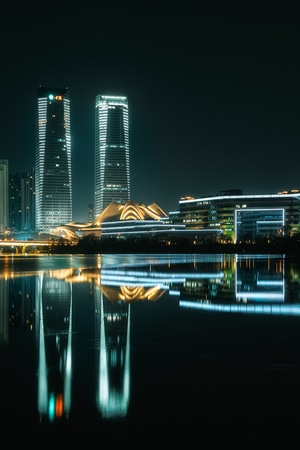 长沙-梅溪湖-艺术中心-摩天大楼-建筑 图片素材