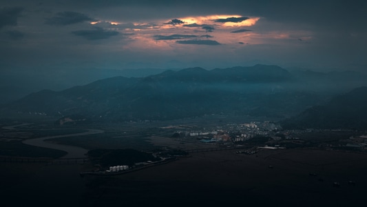 自然-村庄-山-霞浦-云 图片素材