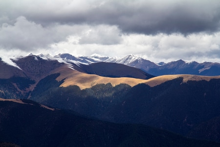 川西-风光-甘孜-藏区-卡子拉山 图片素材