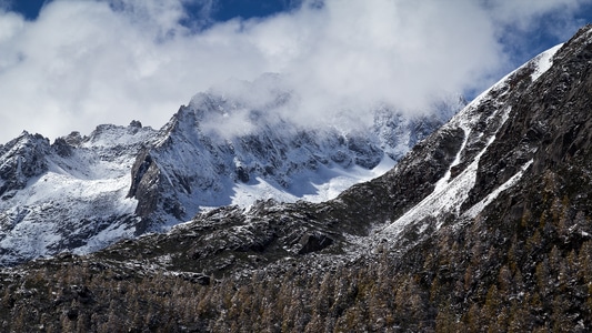 四川-藏区-雪山-藏地-甘孜州 图片素材