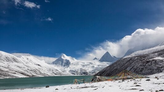 西藏-那曲-萨普-雪山-冰川 图片素材