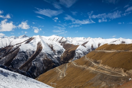 西藏-昌都-嘎的拉山-高原-藏地 图片素材