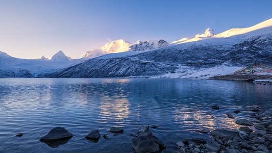 西藏-雪山-雪景-藏区-风光 图片素材
