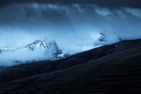 蓝-川西-甘孜-雪山-风光 图片素材