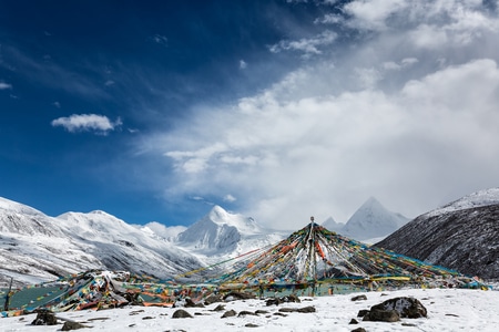 西藏-高原-藏地-风光-雪山 图片素材