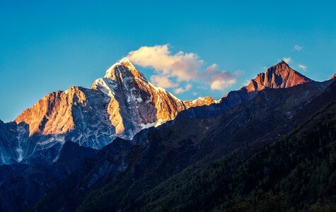 风光-旅行-川西-阿坝州-四姑娘山 图片素材