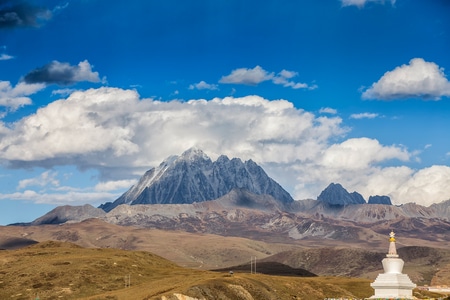 川西-高原-藏地-风光-雪山 图片素材