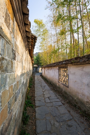 安徽-西递-风光-旅游-徽派 图片素材