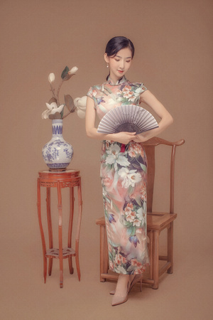 工笔画-复古-美女-女人-女性 图片素材