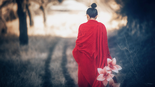 意境人像-环境人像-情绪人像-古装人像-女性 图片素材