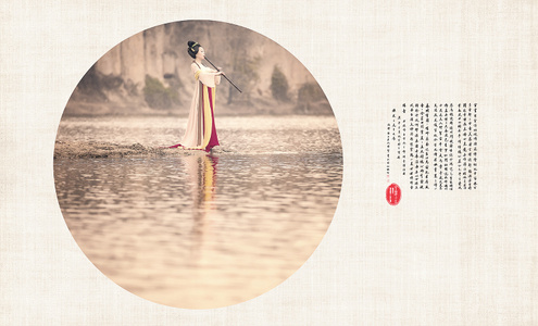 古装人像-情绪人像-环境人像-意境人像-女性 图片素材