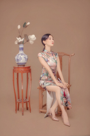 工笔画-复古-美女-女人-女性 图片素材