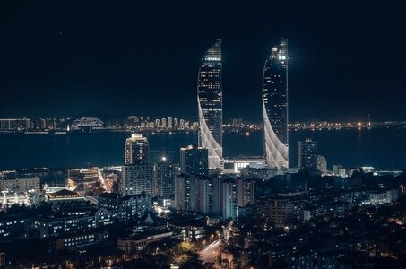 风光-魔幻-光影-夜景-城市 图片素材