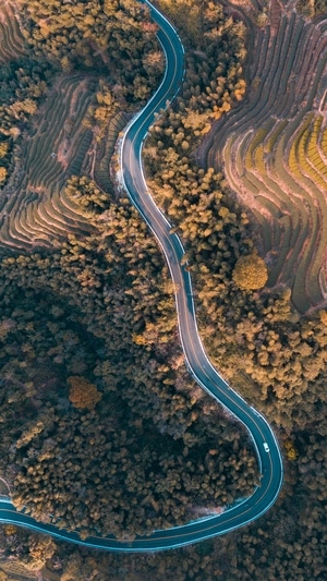 看你的城市-你好2020-风景-风光-山路 图片素材