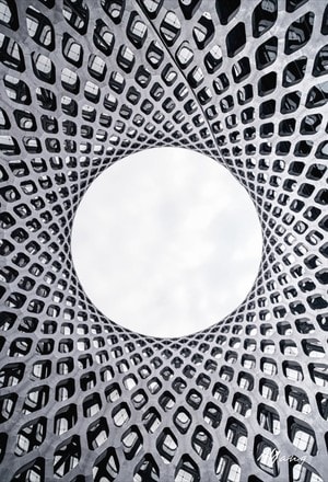 黑白-极简-建筑-建筑摄影-体育场 图片素材