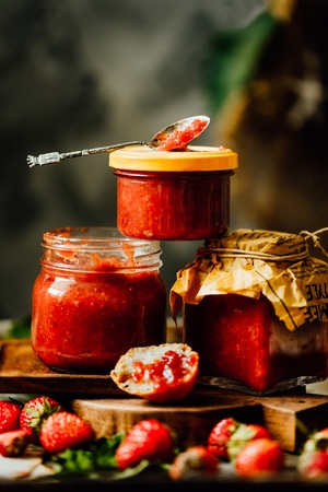 草莓-自制-宅家美食-红色-健康食品 图片素材