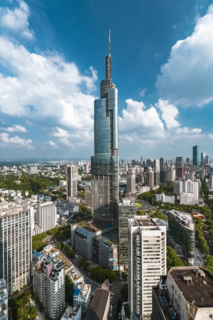旅行-南京-紫峰-鼓楼-风光 图片素材