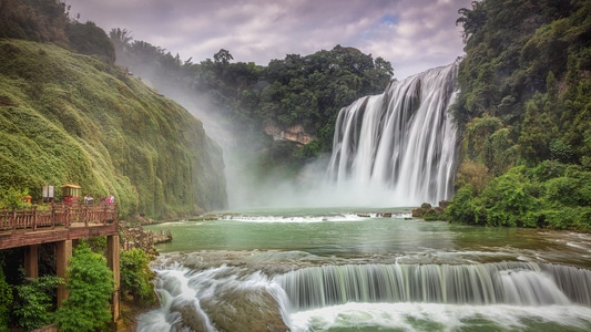 旅行-风景-黄果树瀑布-水-风景 图片素材
