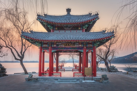 建筑-风景-建筑-亭子-风景 图片素材