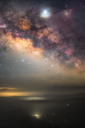 星空-风光-色彩-桂林-适马 图片素材