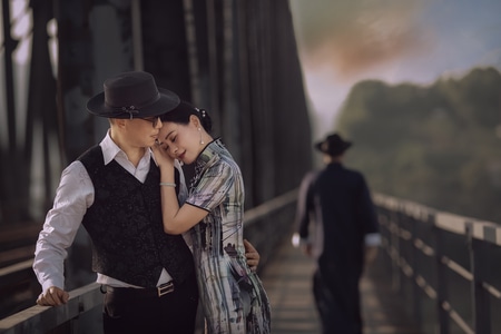 环境人像-人像-情侣-男人-男性 图片素材