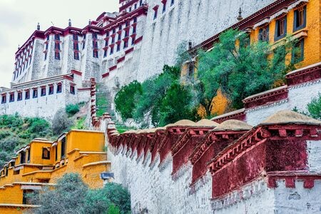 电脑传图-旅行-高原-世界屋脊上的明珠-藏式建筑 图片素材