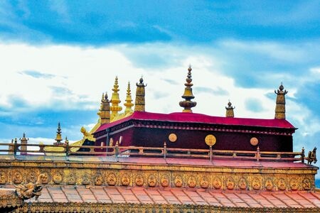 电脑传图-旅行-高原-世界屋脊上的明珠-藏式建筑 图片素材