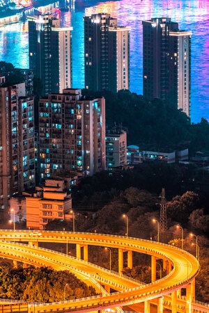 重庆-城市-风光-夜景-建筑 图片素材