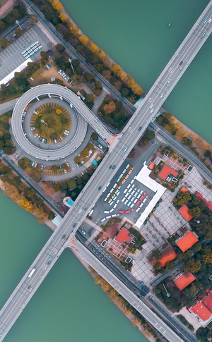 你好2020-航拍-公园-色彩-城市 图片素材