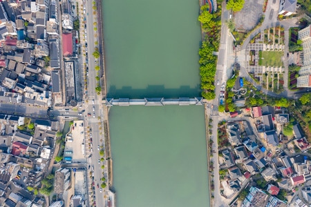 城市天际线-杭州市-寿昌-杭州-建德 图片素材