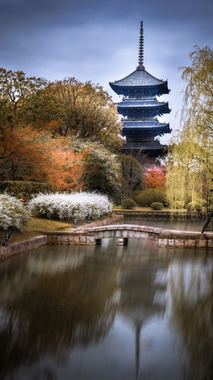 旅拍-旅行-日系-东寺-古建筑 图片素材