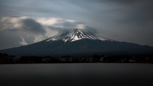 日系-旅行-旅拍-风光-富士山 图片素材