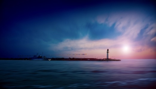 海景-云彩-风光-色彩-海水 图片素材